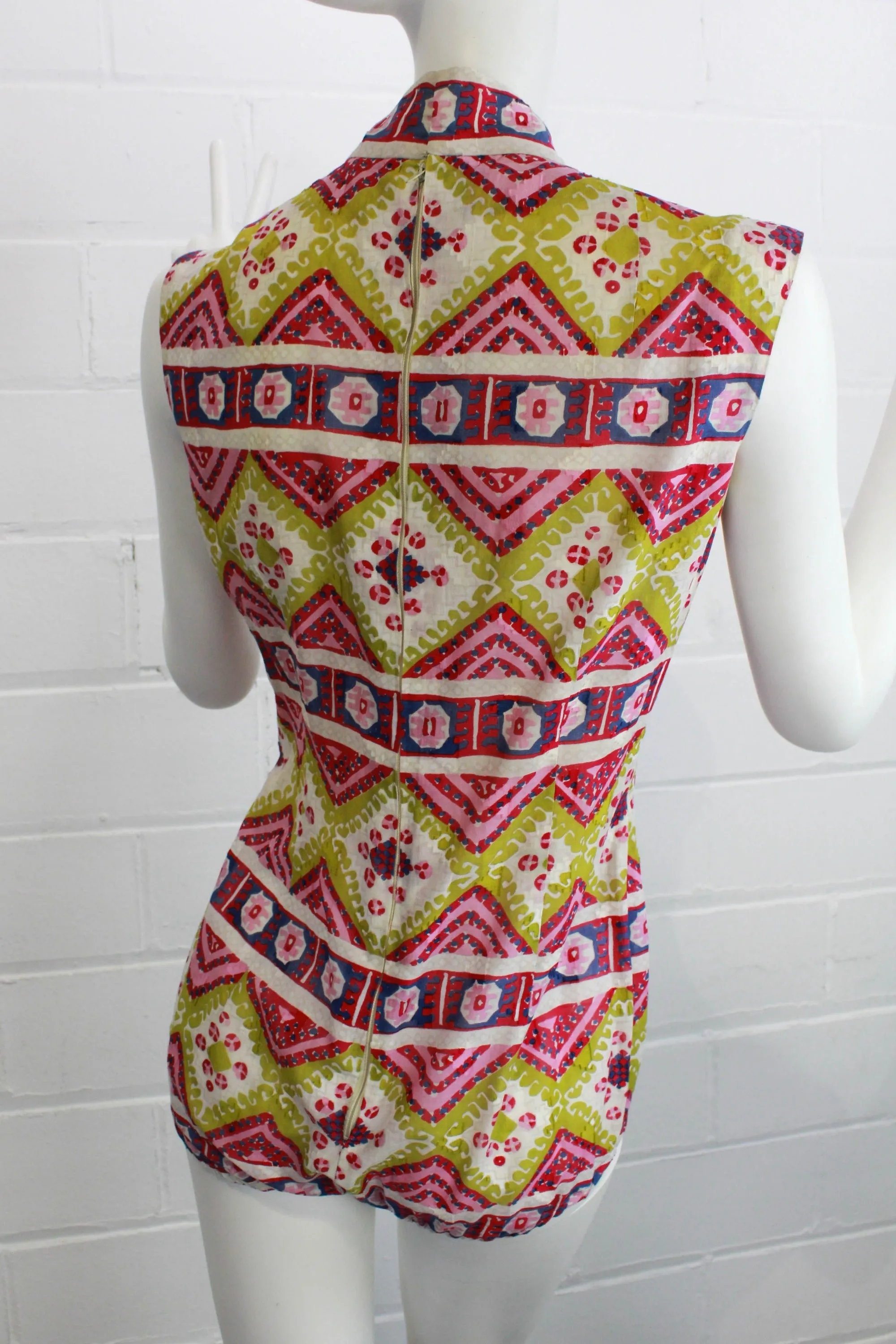 1960s Pauline Trigère Two Piece Bodysuit and Skirt Set