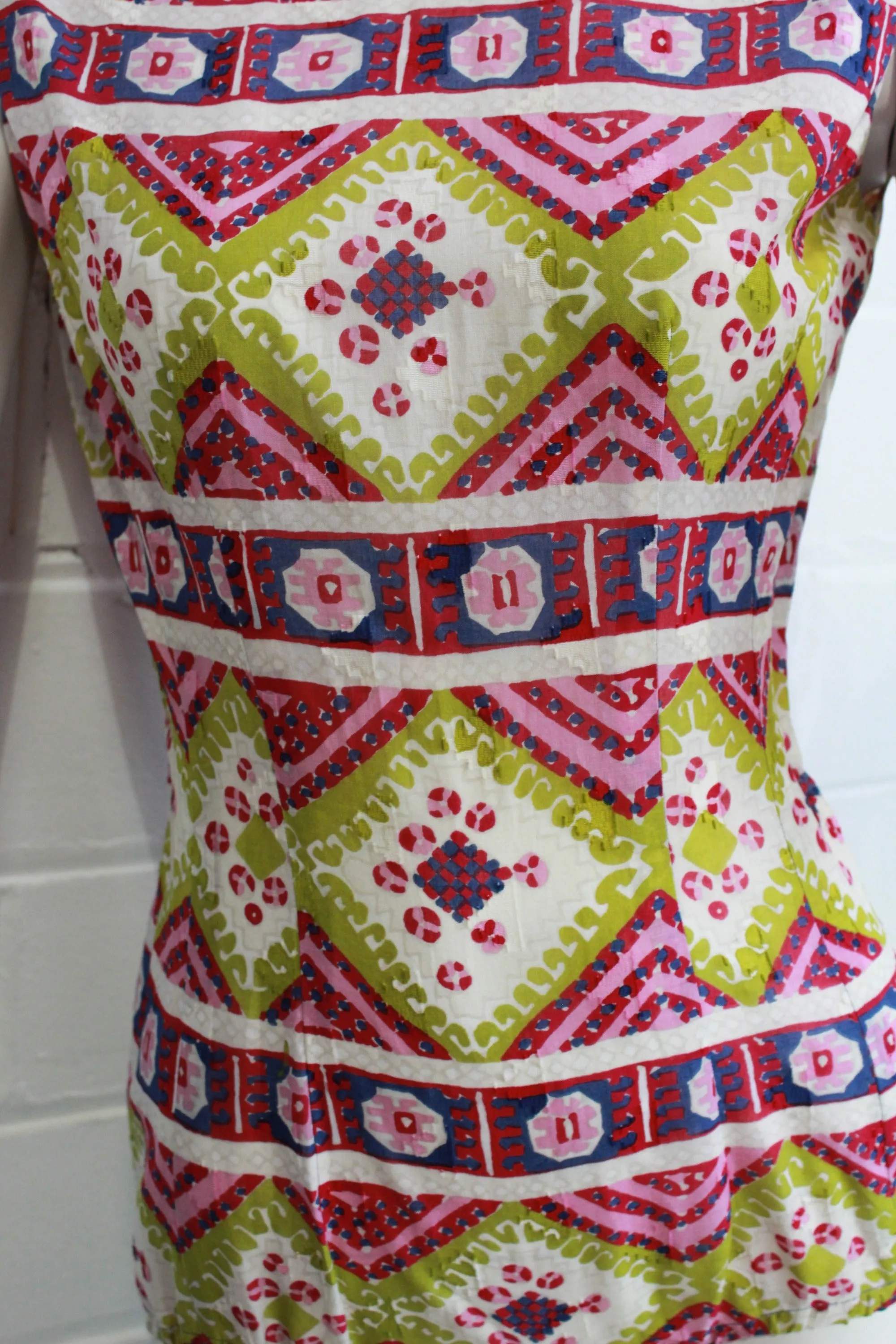 1960s Pauline Trigère Two Piece Bodysuit and Skirt Set