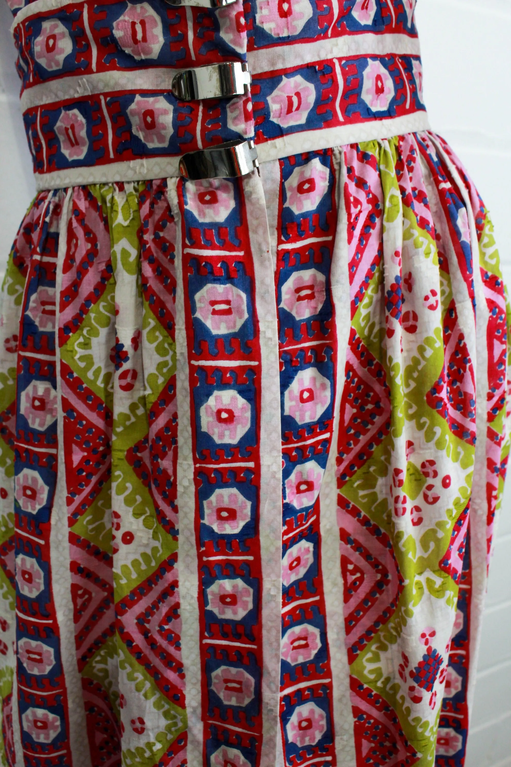 1960s Pauline Trigère Two Piece Bodysuit and Skirt Set