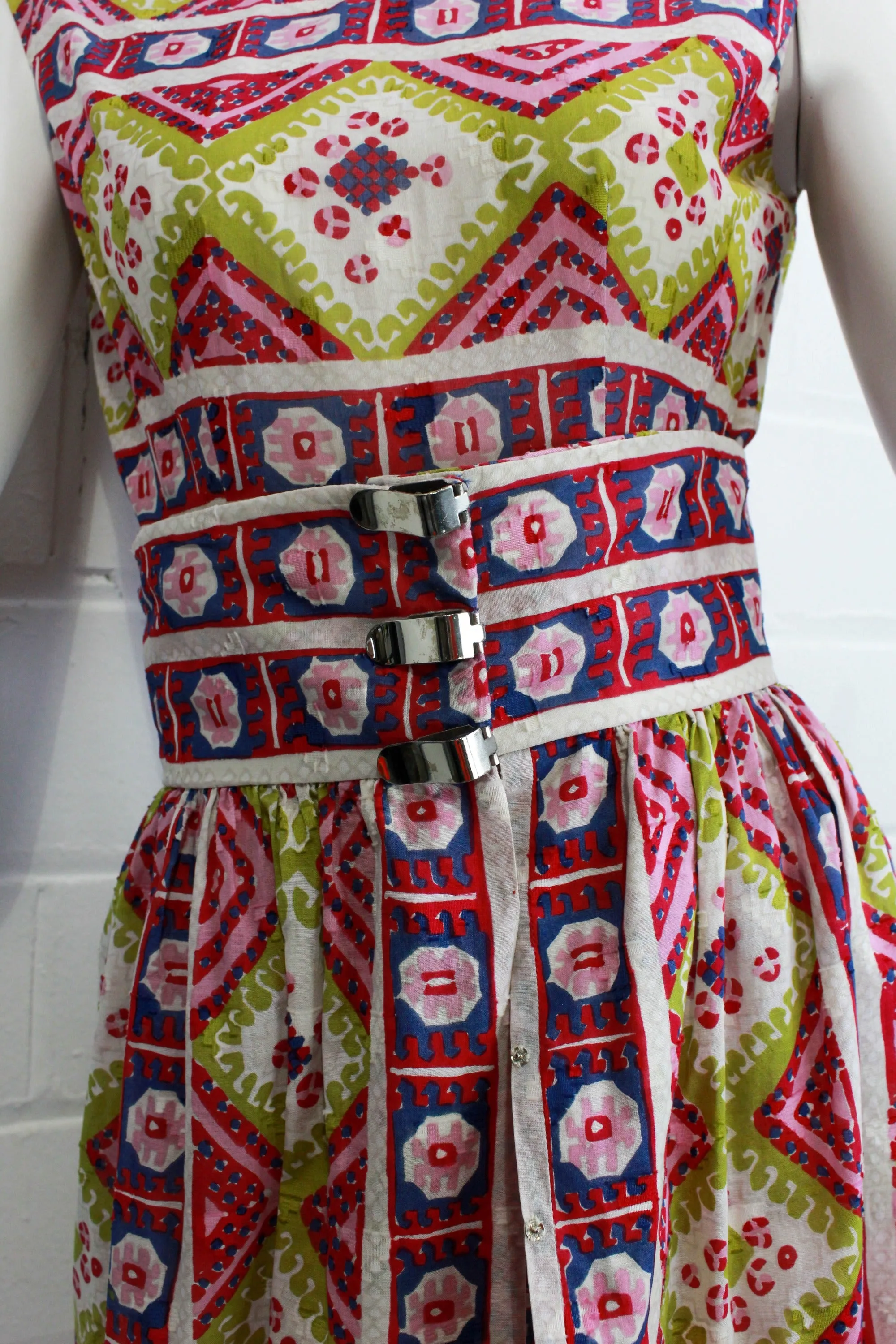1960s Pauline Trigère Two Piece Bodysuit and Skirt Set