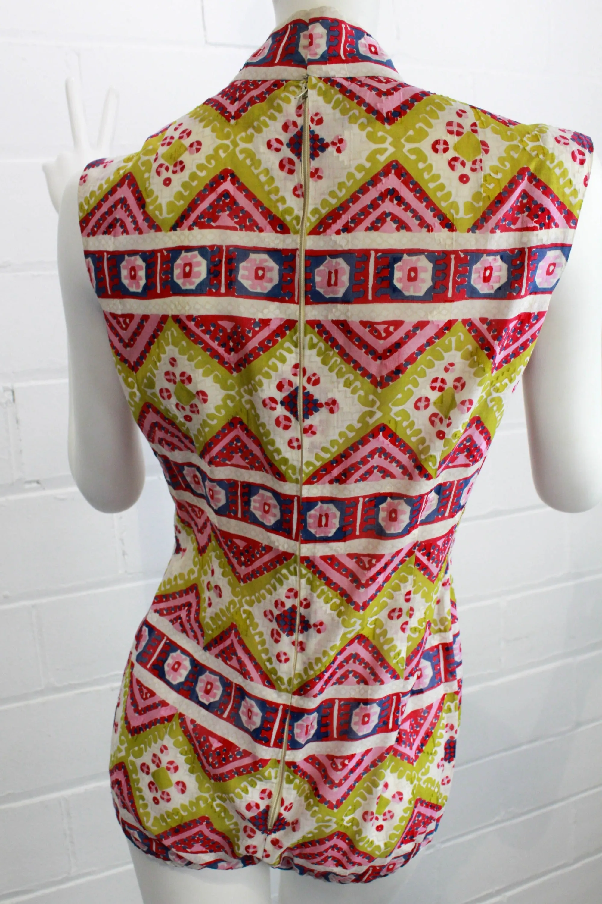 1960s Pauline Trigère Two Piece Bodysuit and Skirt Set
