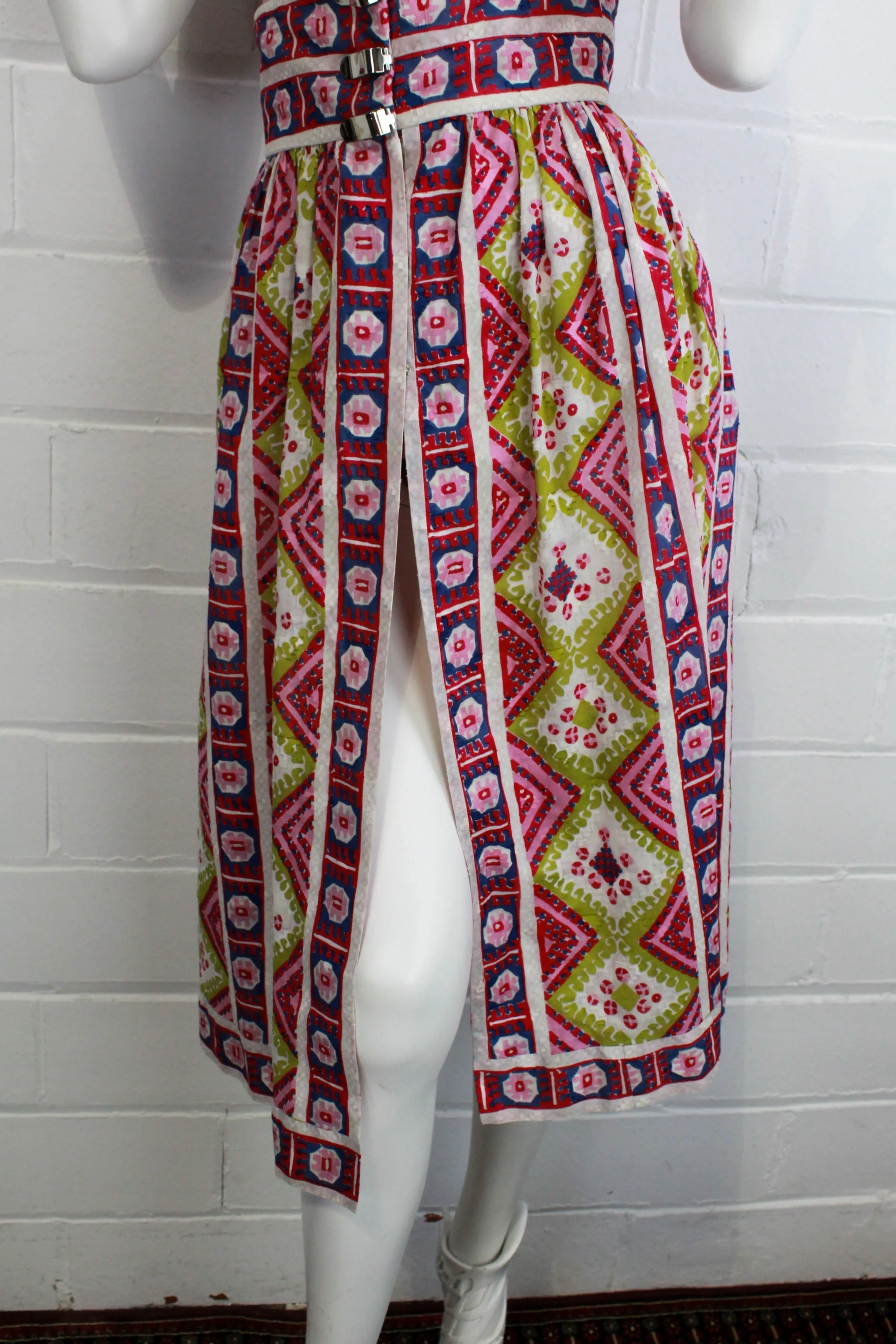 1960s Pauline Trigère Two Piece Bodysuit and Skirt Set