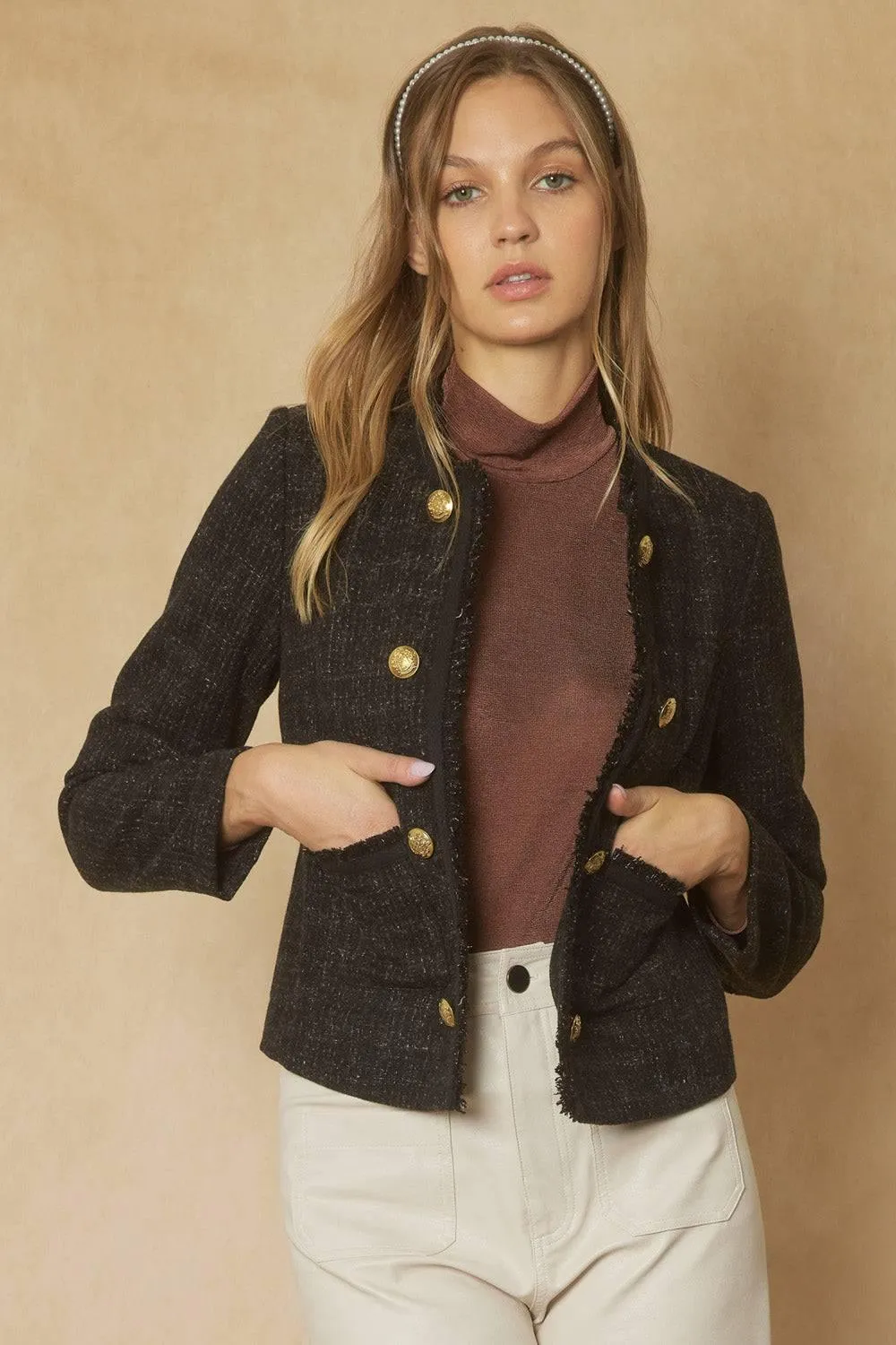 Blair's Black Timeless Tweed Blazer