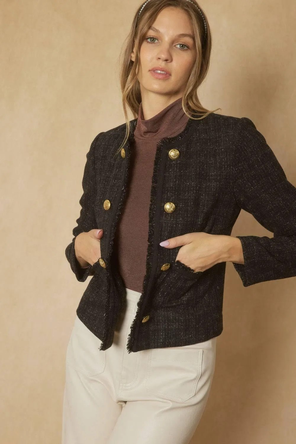Blair's Black Timeless Tweed Blazer