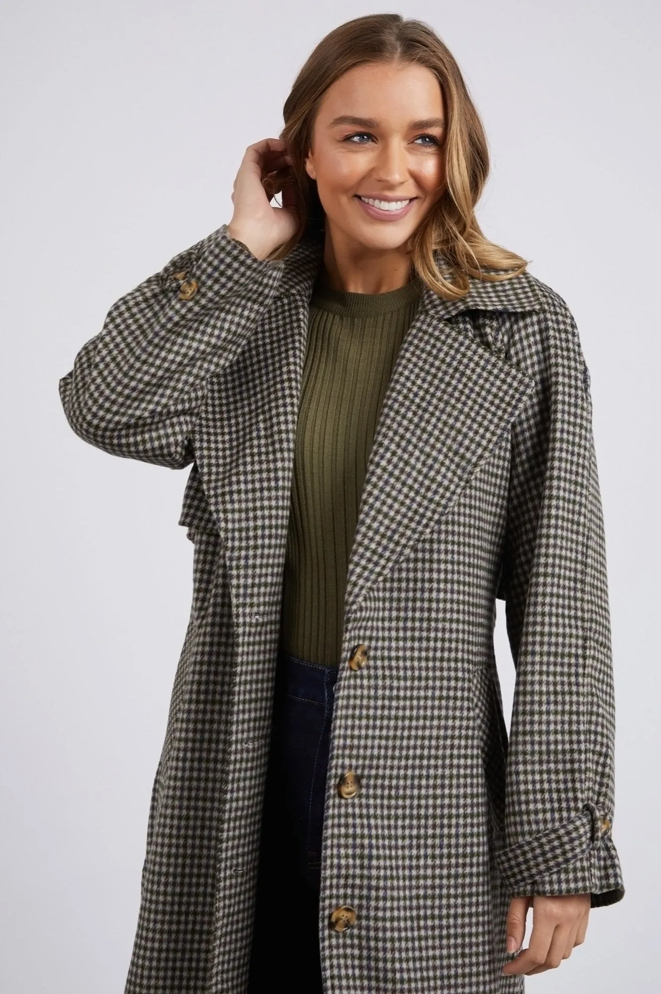 Brodie Trench Coat - Check
