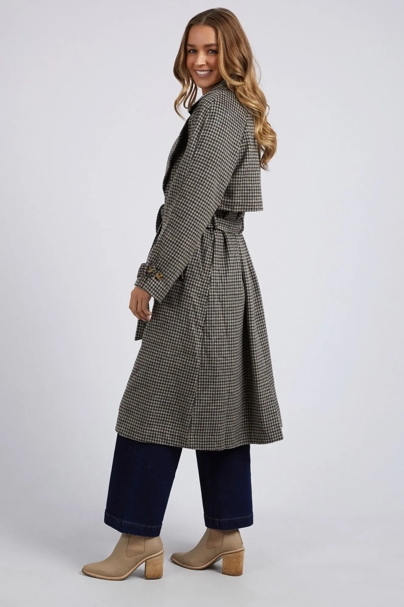 Brodie Trench Coat - Check