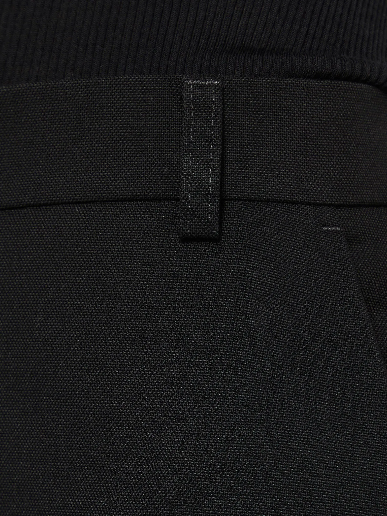 Buckled Slouch Trousers in Black