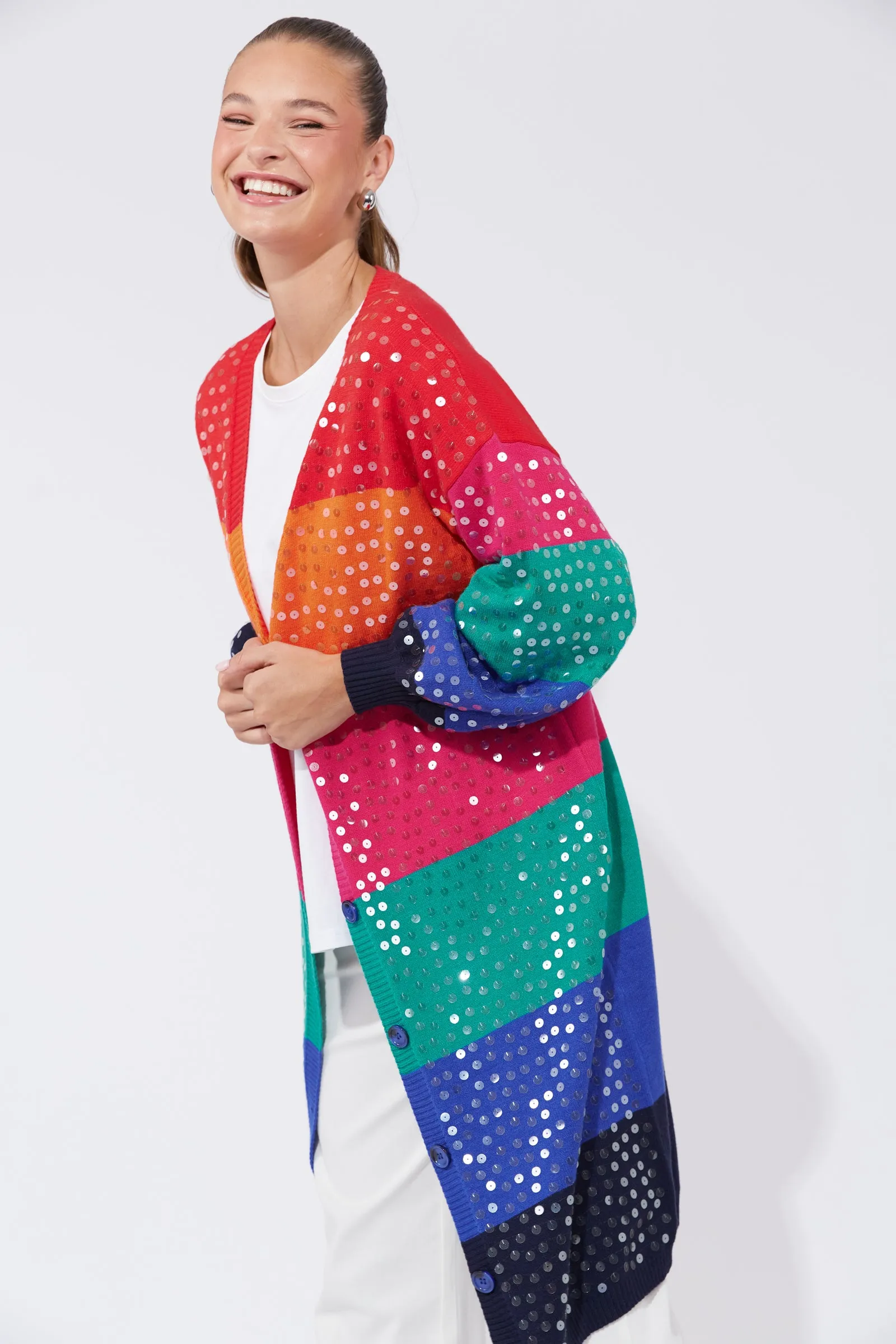 Cancun Cardigan - Rainbow