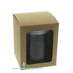 Candela Metro - FLAT Lid - Gift Box - Large - NATURAL - WINDOW