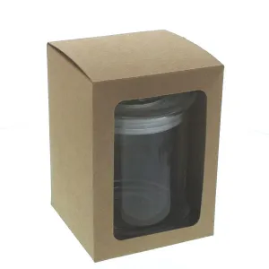 Candela Metro - KNOB Lid - Gift Box - Large - NATURAL - WINDOW