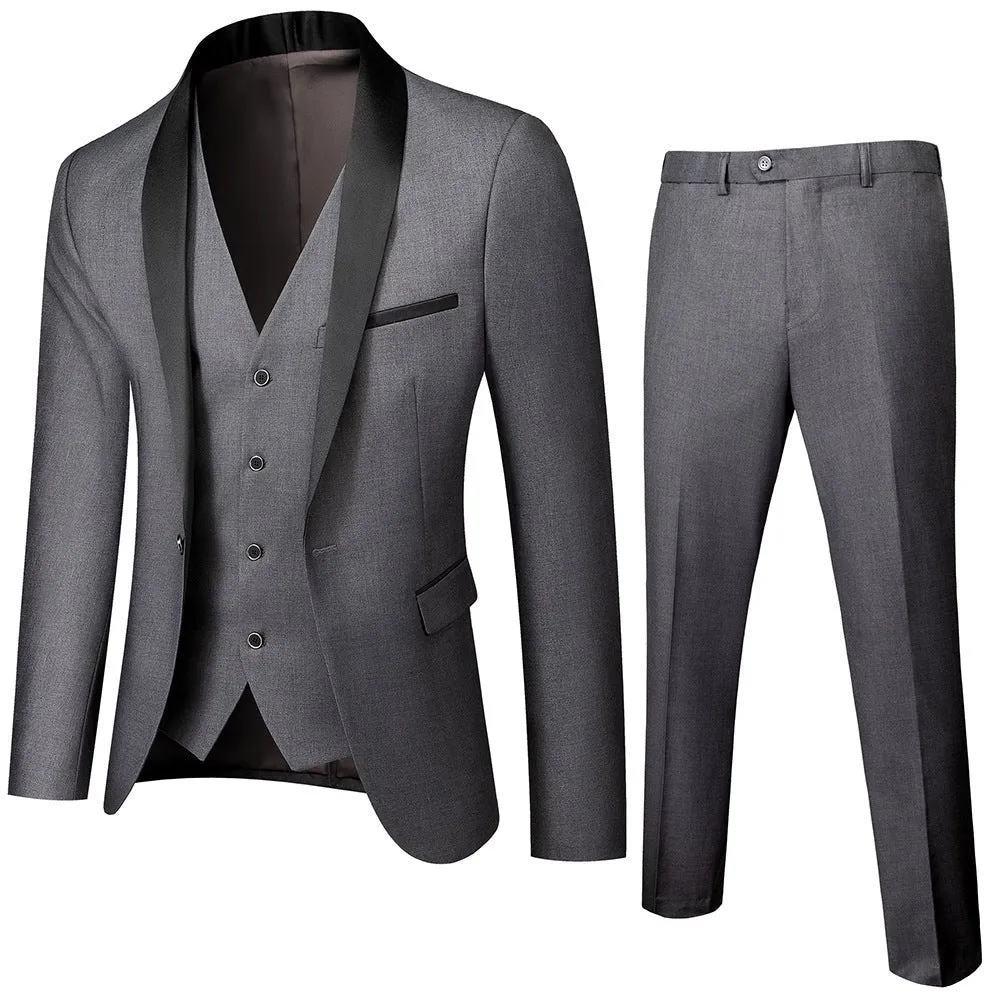CottonBlend Chic 3-Piece Suit