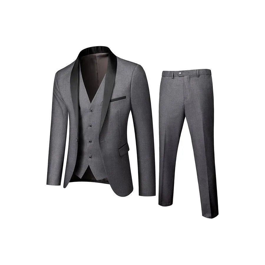CottonBlend Chic 3-Piece Suit