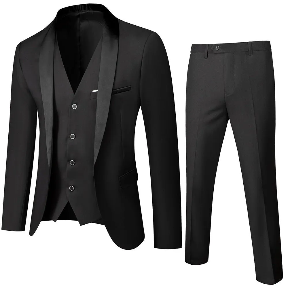 CottonBlend Chic 3-Piece Suit
