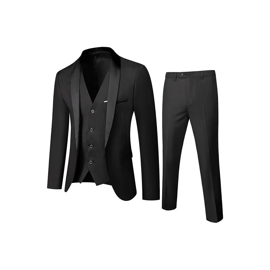 CottonBlend Chic 3-Piece Suit