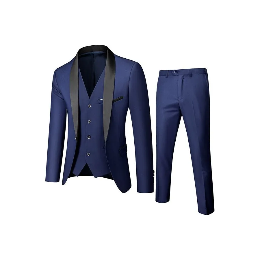 CottonBlend Chic 3-Piece Suit