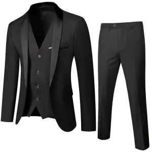 CottonBlend Chic 3-Piece Suit