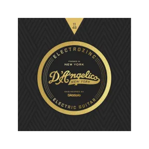 D'Angelico Electrozinc Strings, Rock 11-49 Plain Third String