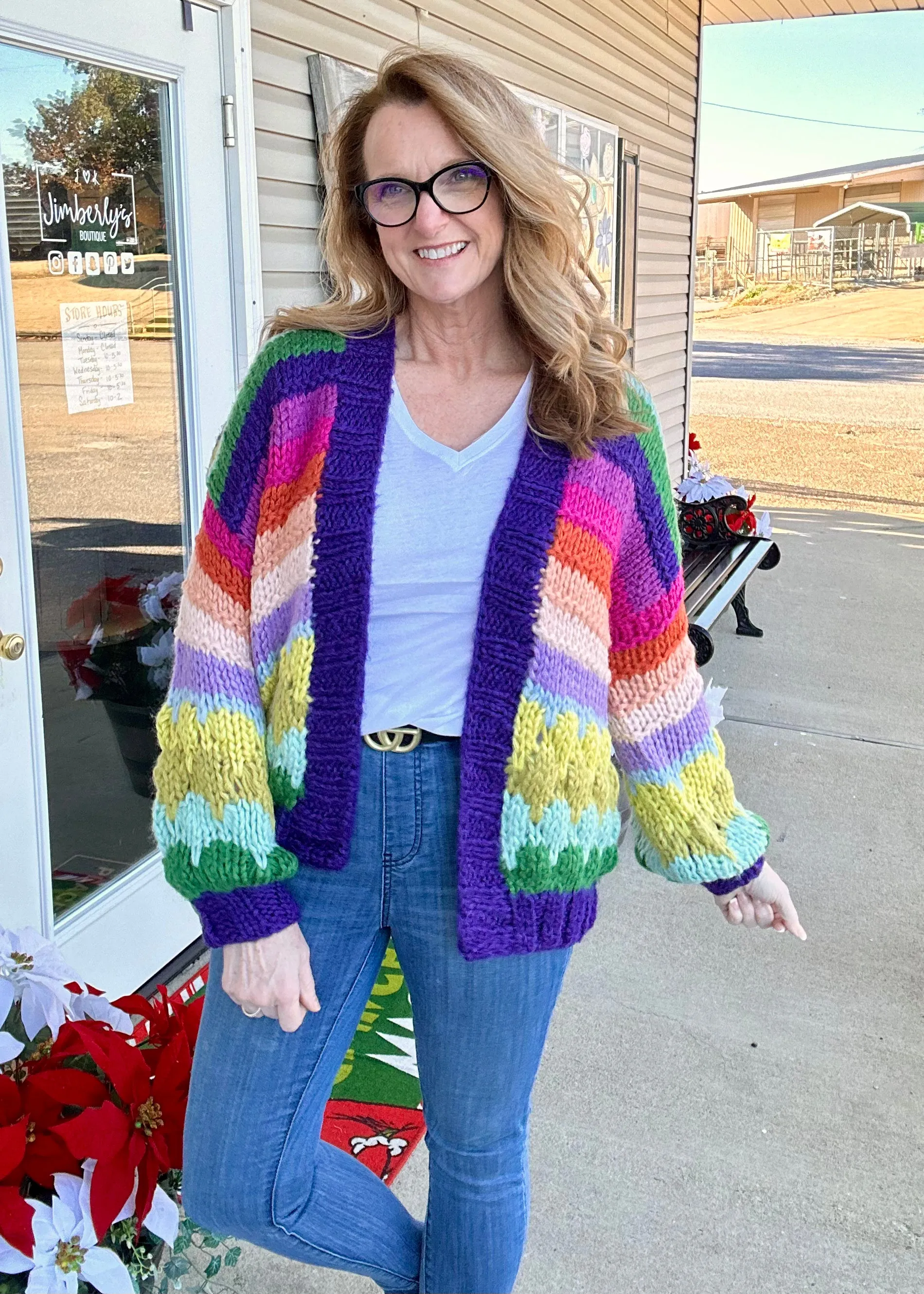 Entro Over The Rainbow Cardigan Sweater