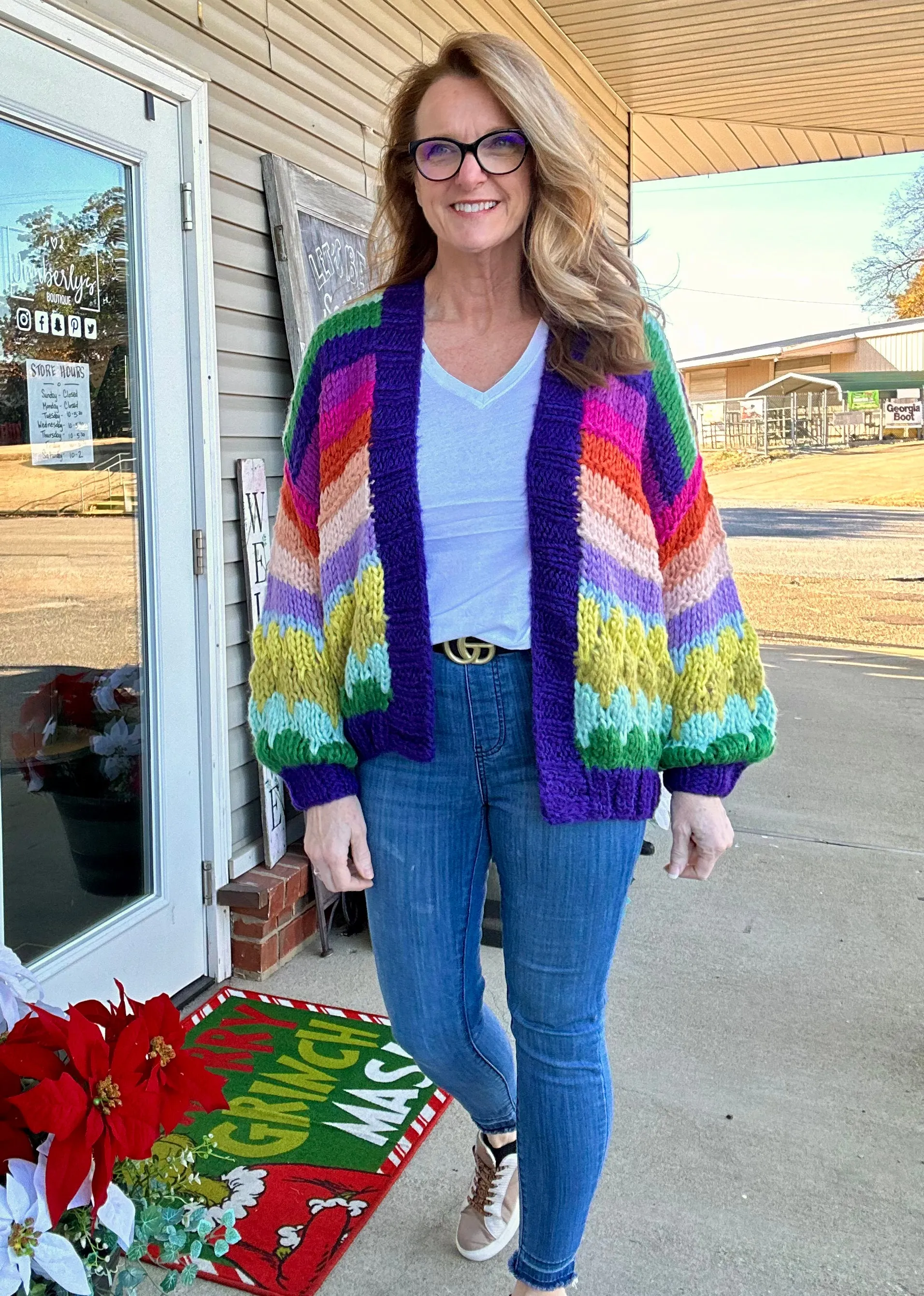 Entro Over The Rainbow Cardigan Sweater