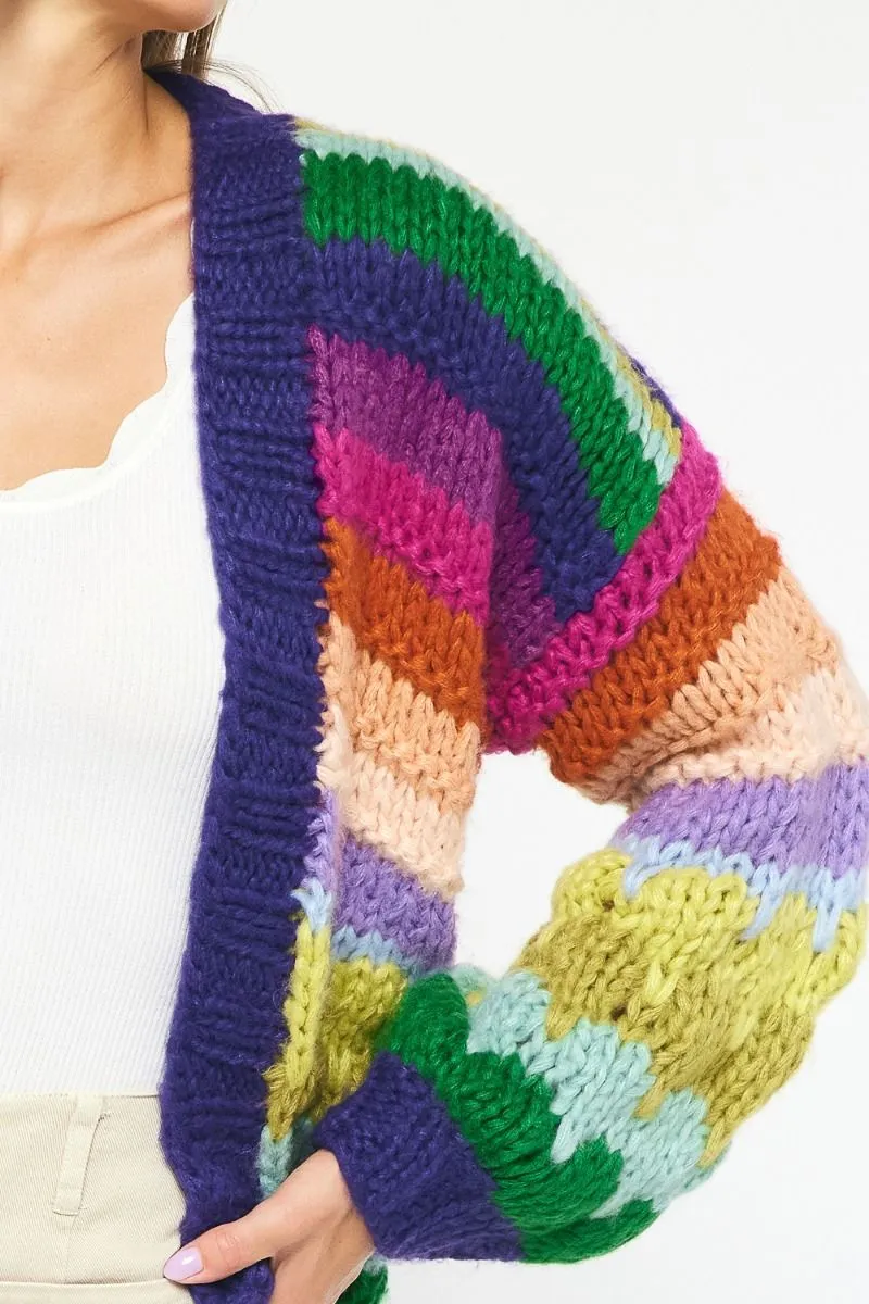 Entro Over The Rainbow Cardigan Sweater