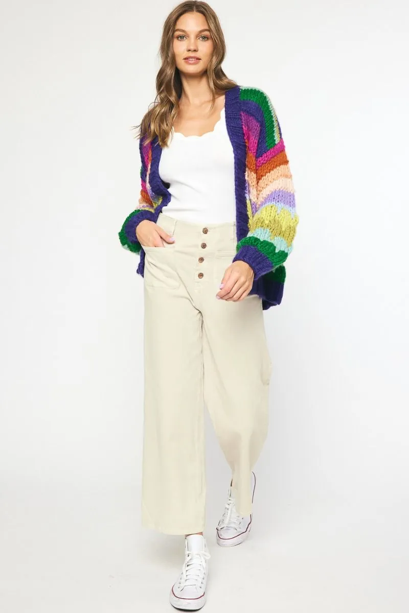 Entro Over The Rainbow Cardigan Sweater