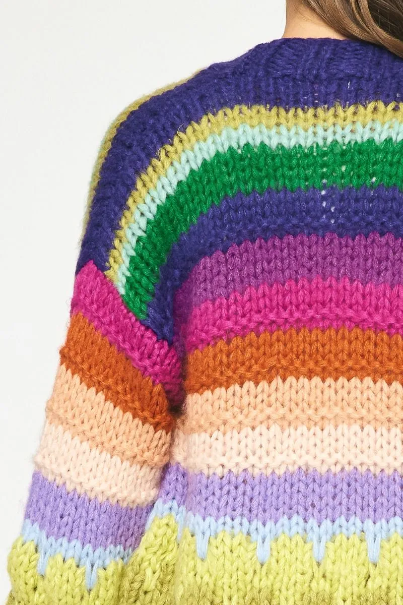 Entro Over The Rainbow Cardigan Sweater