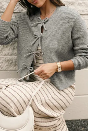 (Final Sale) Dainty Bow Cardigan