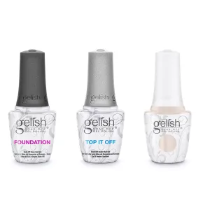 Gelish Combo - Base, Top & All American Beauty