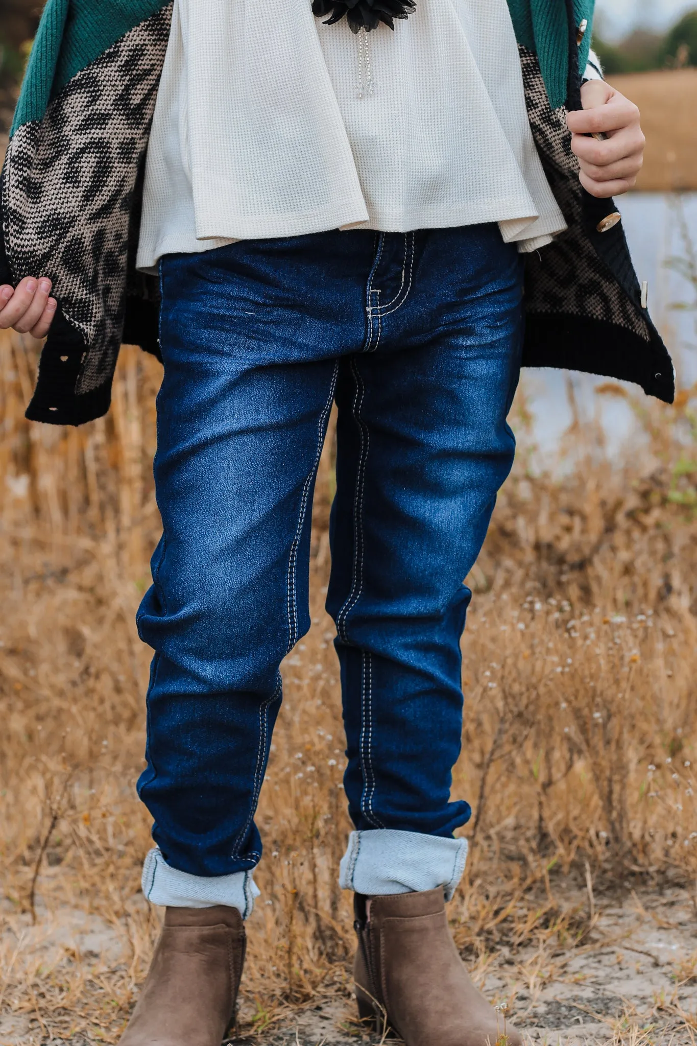 Girls Dark Wash Jeans Toddler-Youth