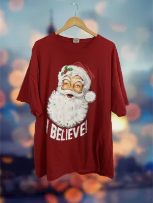 I Believe Santa Graphic Tee 3X
