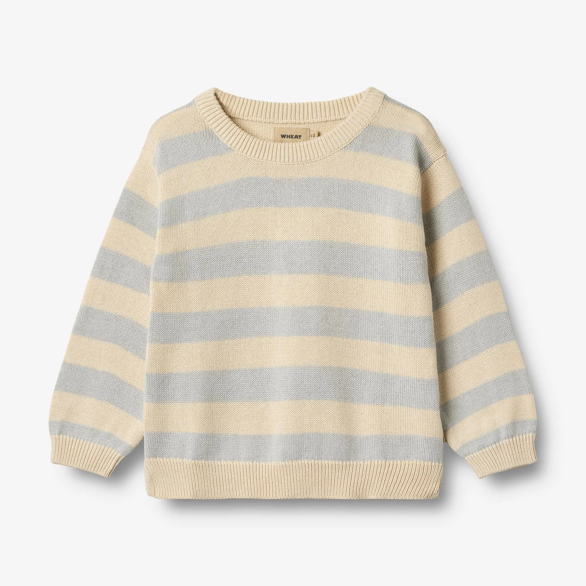 Knit Pullover Morgan - soft blue stripe