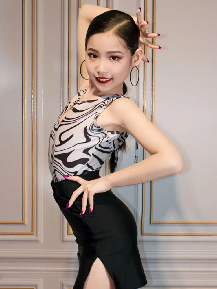 Latin Dance Professional Performance Split Suits Dance Practice Clothes