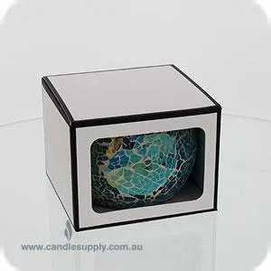 Mosaic - Gift Box - MEDIUM - WHITE/BLACK - WINDOW