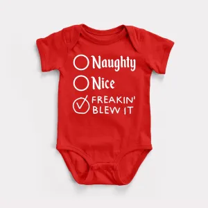 Naughty Nice Baby Bodysuit
