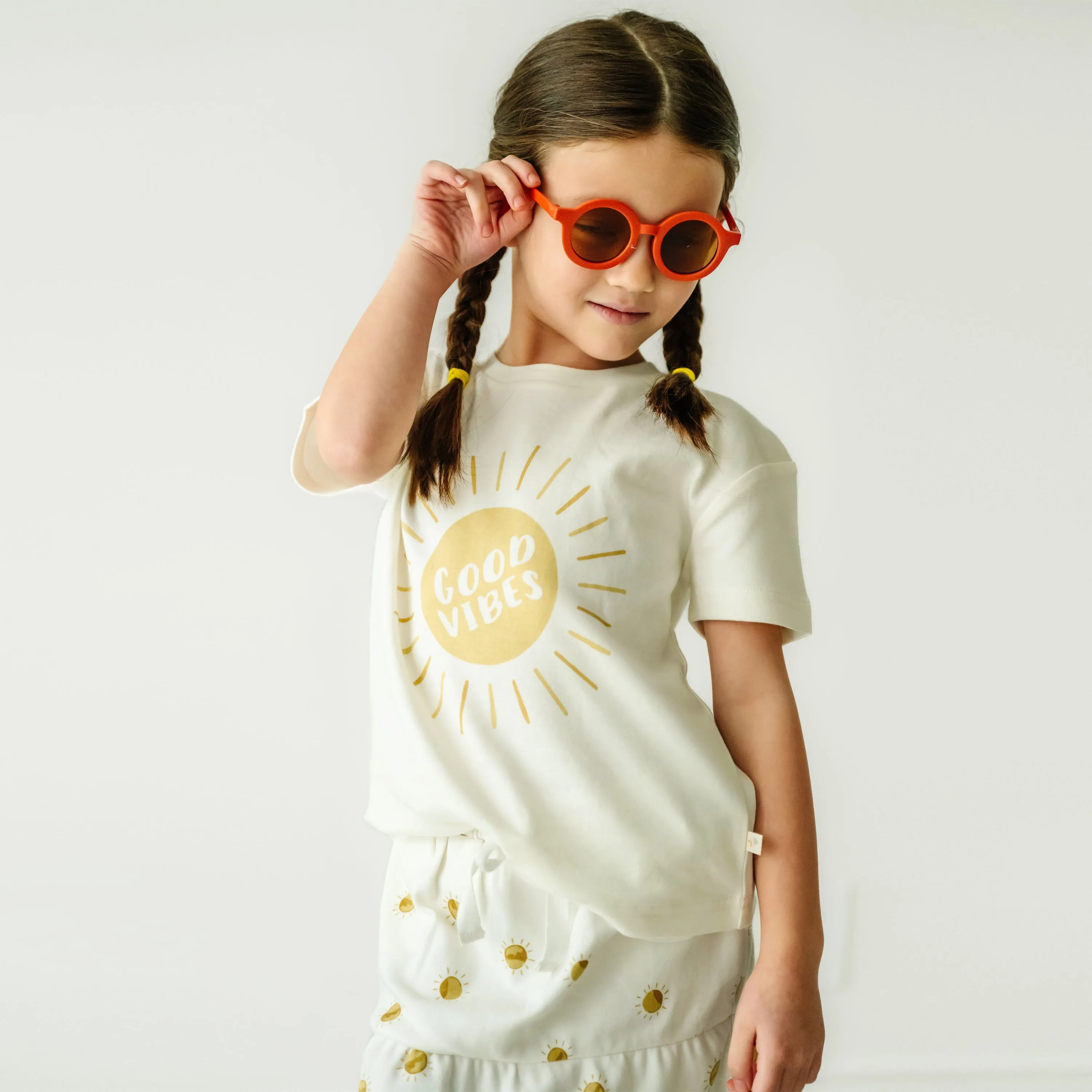 Organic Girls Tee and Skort Outfit - Sunshine