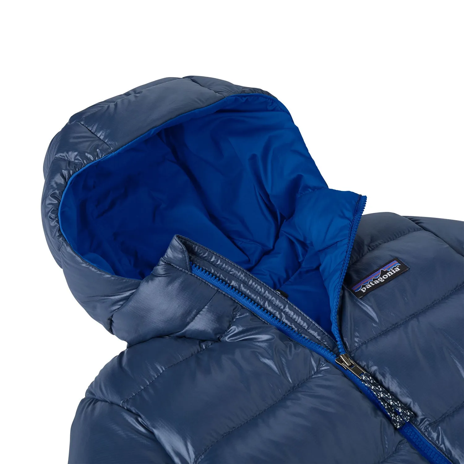 Patagonia Little Kids Hi-Loft Down Sweater Hoody Jacket - New Navy