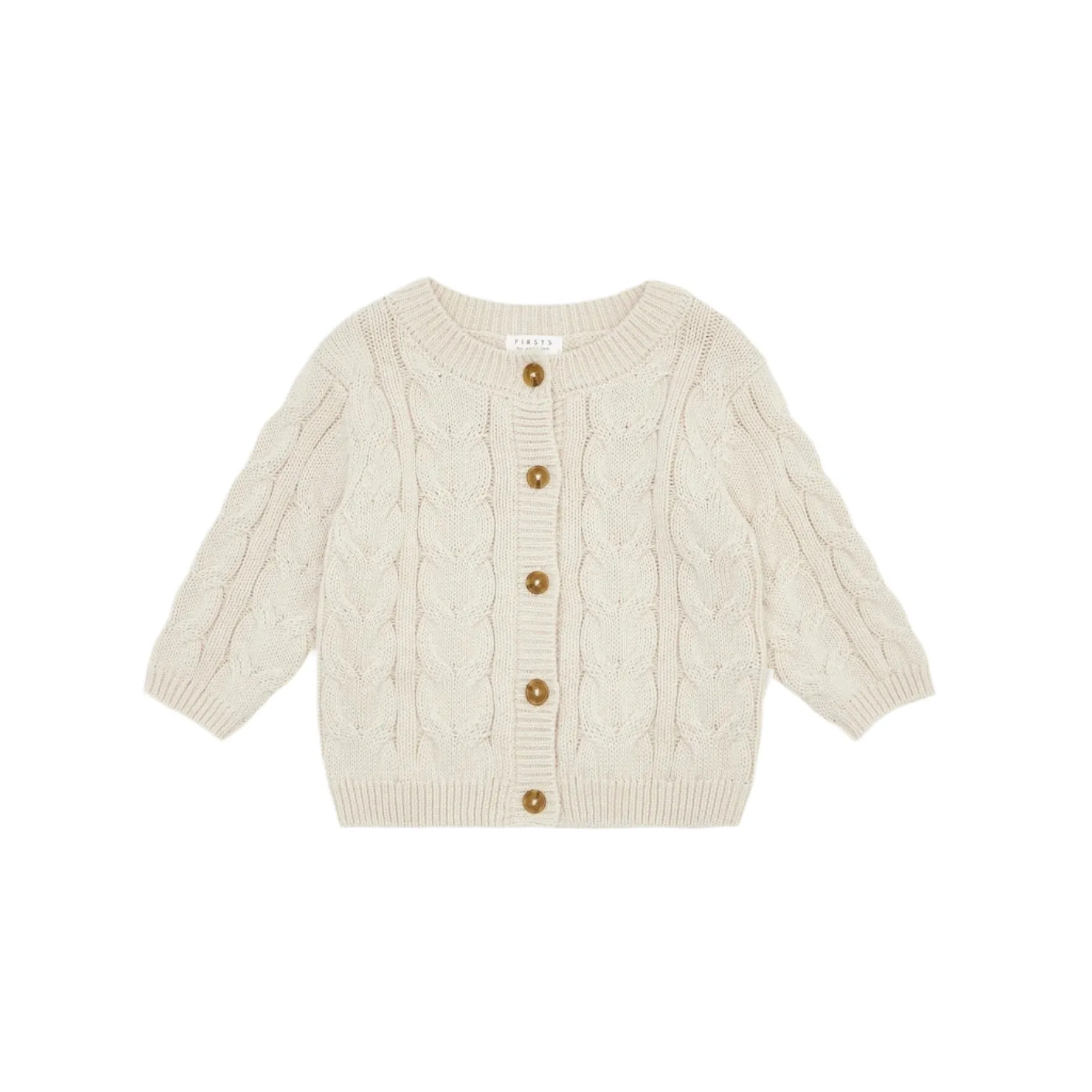 Petit Lem infant cable knit cardigan