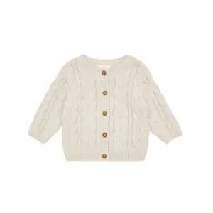 Petit Lem infant cable knit cardigan