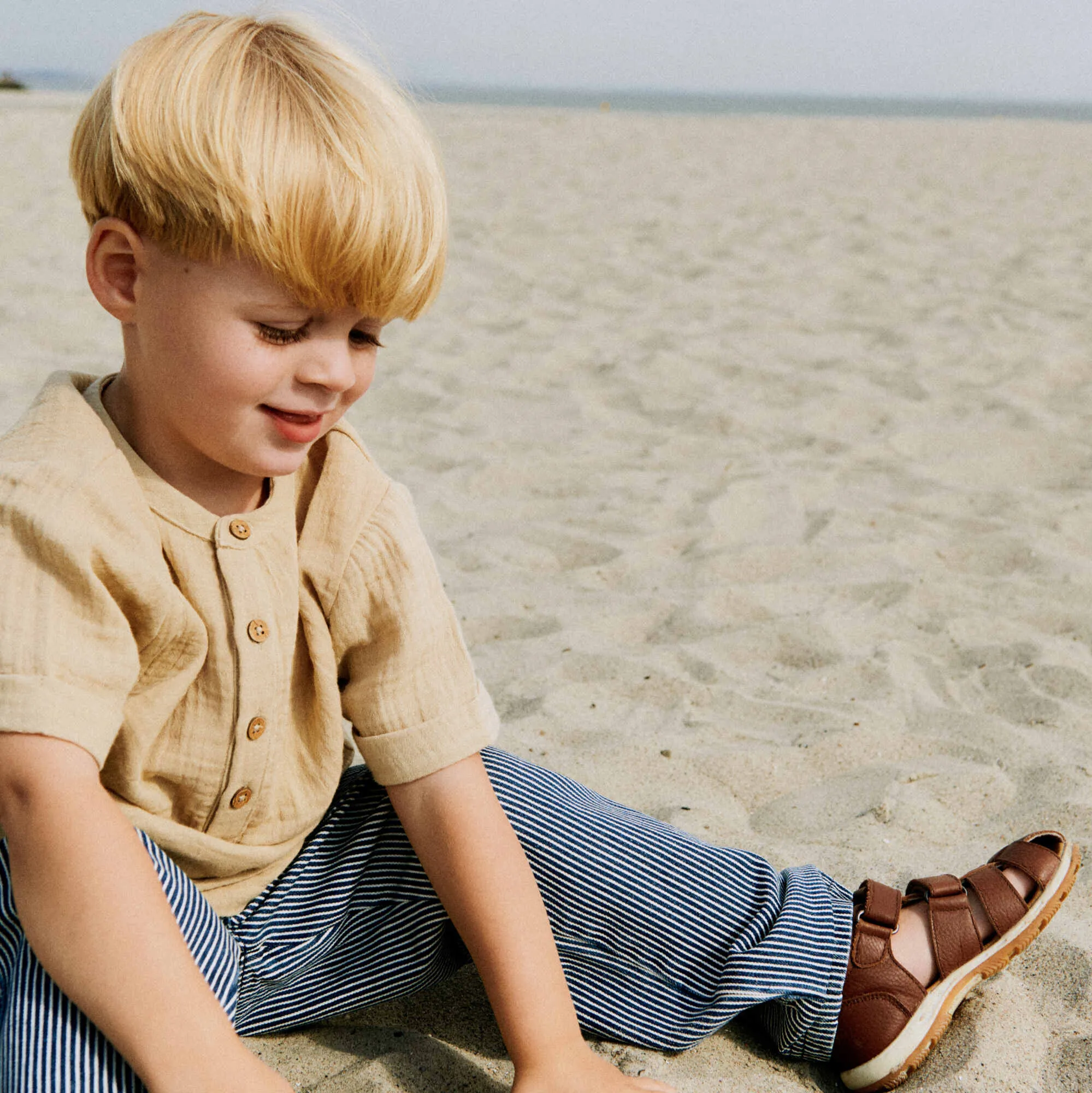 Shirt S/S Svend - soft sand