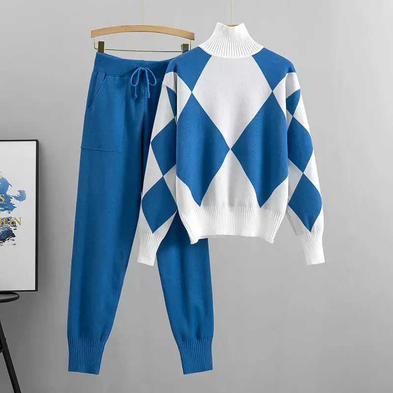 Thick Pullovers and Long Pant Sweater Suits
