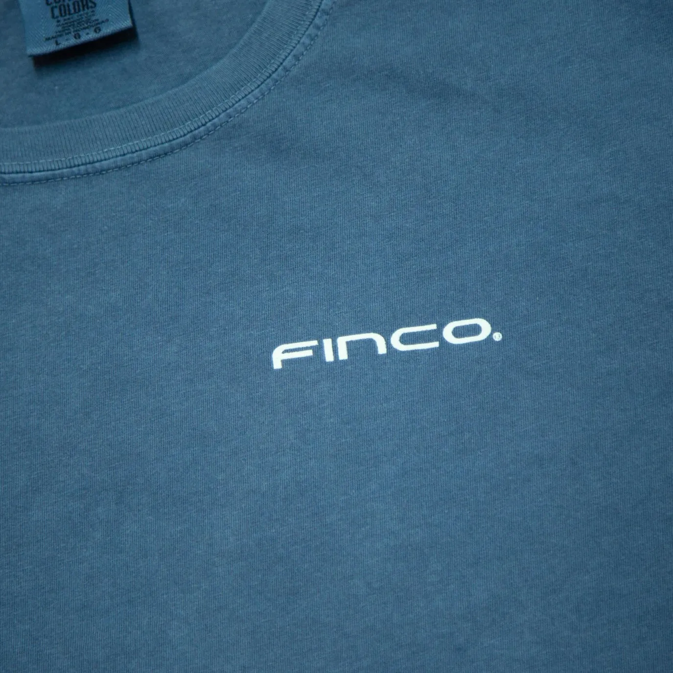 Tuna Skin Logo Short Sleeve Comfort Tee in Blue Jean