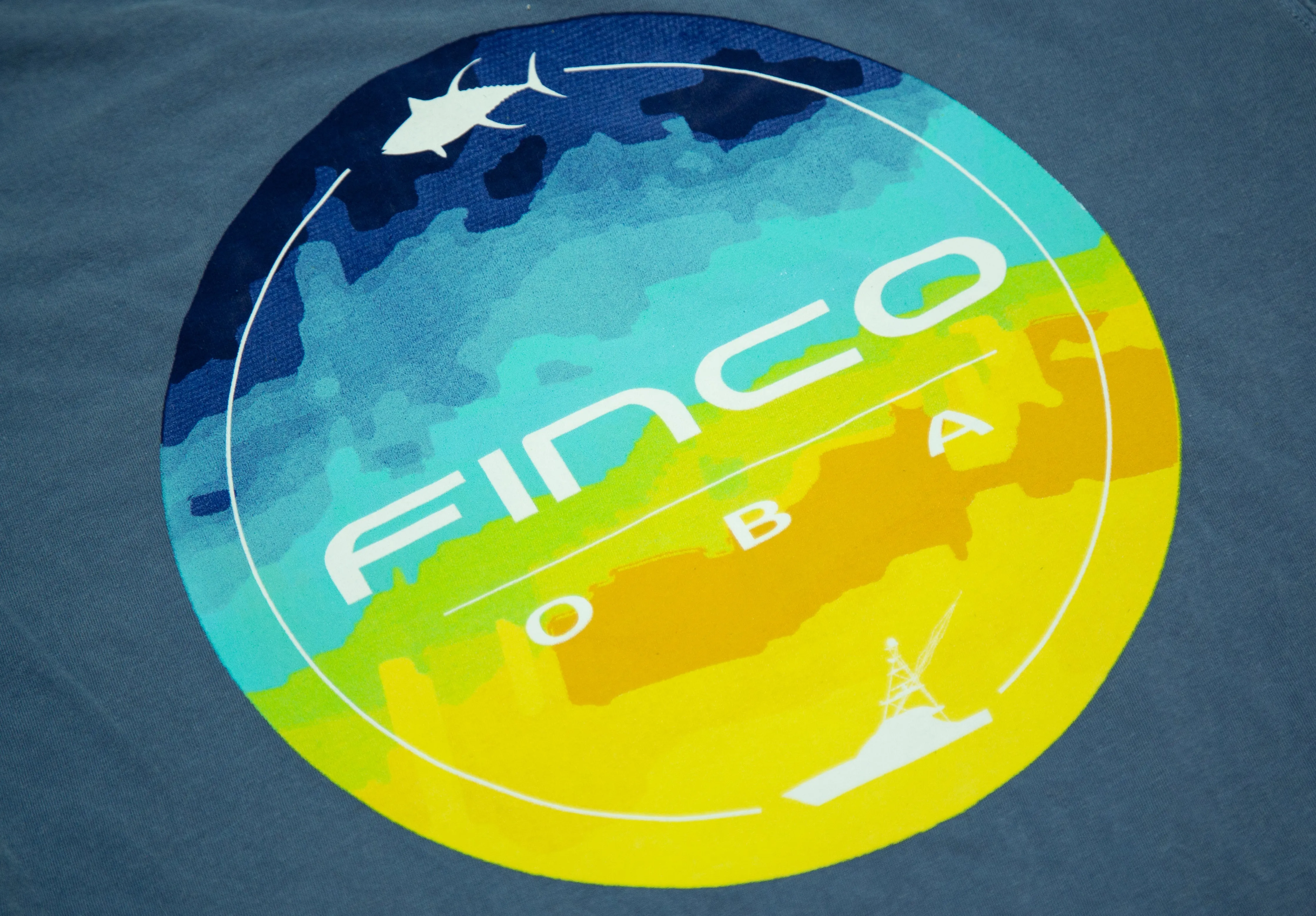 Tuna Skin Logo Short Sleeve Comfort Tee in Blue Jean
