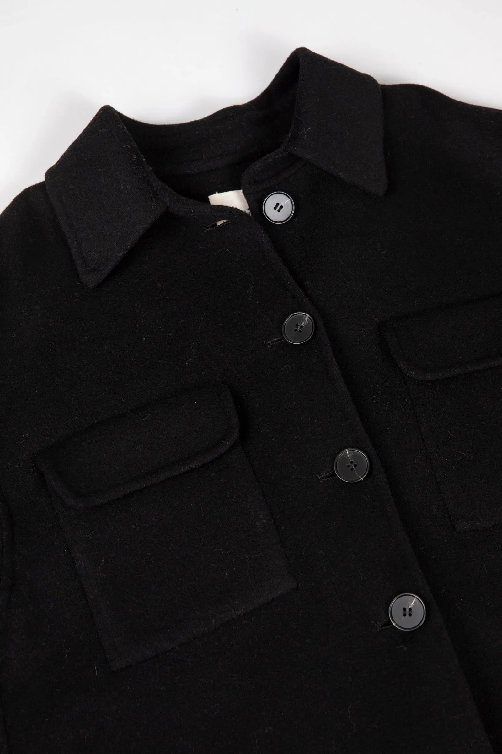 Ultra Longline Coat - Black