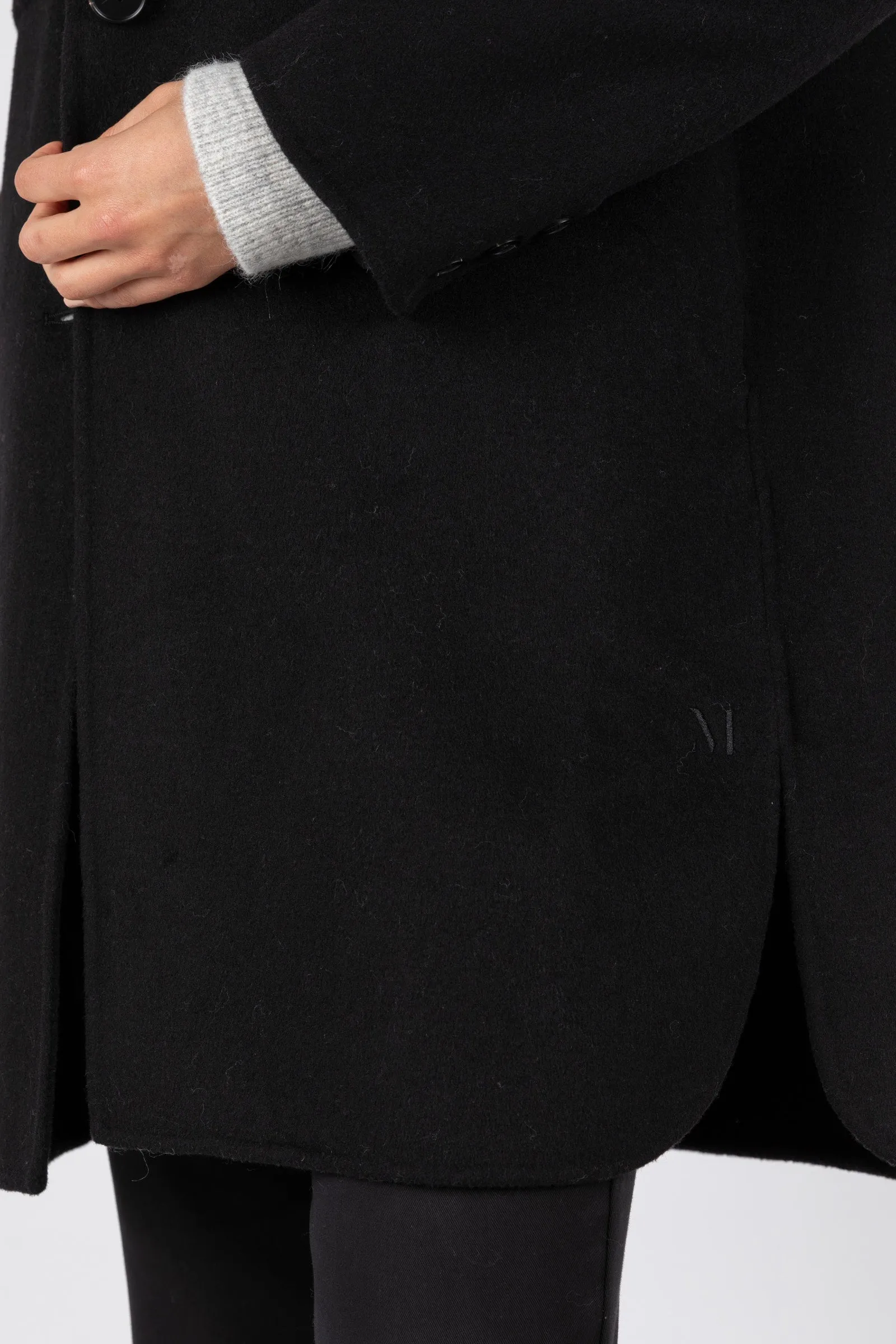 Ultra Longline Coat - Black