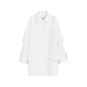 Water-repellent gabardine trench coat
