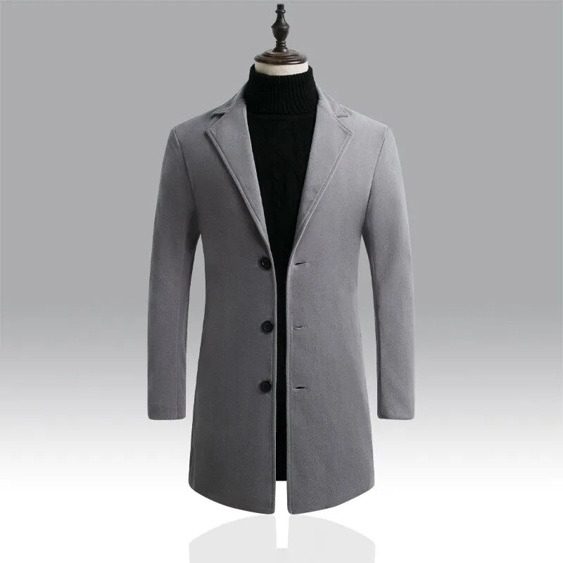 West Louis Designer Business Style Overcoat