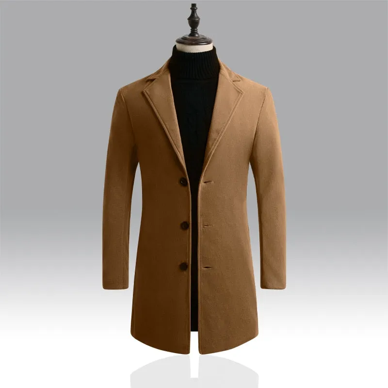 West Louis Designer Business Style Overcoat